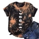 thumbnail image 5 of Pntutb camiseta de mujer camisetas divertidas lindas de manga corta camiseta Tie-Dye camiseta tops blusa regalo para mujer Pntutb Pntutb-962, 5 of 6