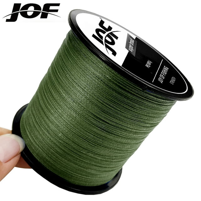 Ligne de Pêche Tressée PE4 Extérieure 100 m Multifilament Résistante à l'Usure 10 Couleurs Lignes pour Carpe Spinning 10-80 Livres Étang Réservoir Vert Armée 0,40 mm-60 Lb