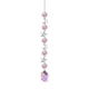 thumbnail image 1 of Sunshine Catcher Gardening Crafts Bedroom Decoration Silvers Pointed Beads Star Double Heart 5-piece Set Crystal Pendant, 1 of 6