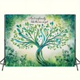 thumbnail image 4 of Family Reunion Backdrop Green Family Tree Reunion Decorations Welcome Home Gathering Photography Background Welcome to Our Family Members Banner Supplies Photo Props, 4 of 5