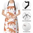 thumbnail image 6 of Lsque Beautiful Fox1 Waterproof Apron Chef Aprons for Men Heavy Duty Chemical Work Apron Extra Long Grilling Aprons with Adjustable Bib Apron, 6 of 9