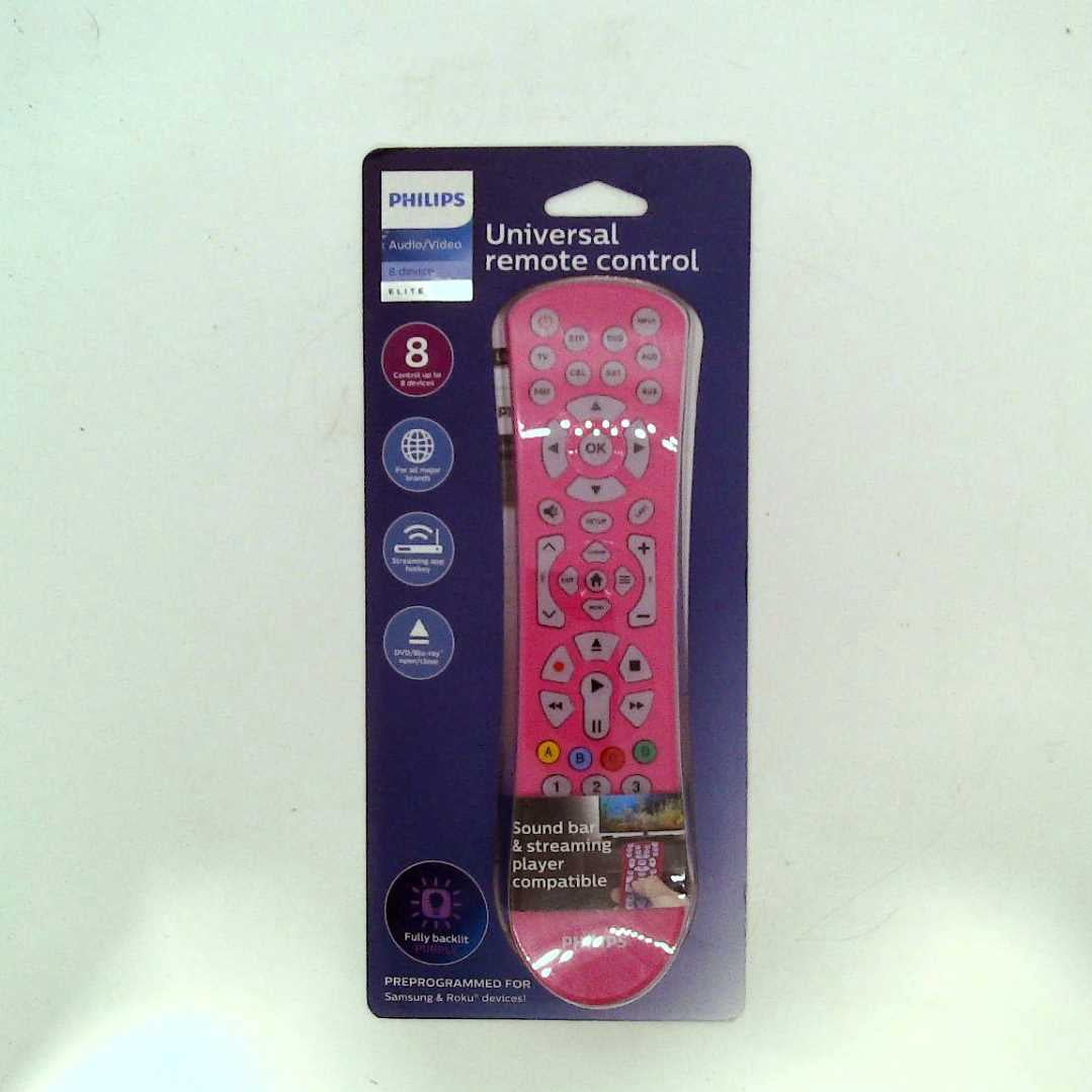 Philips Universal Remote Control - 8 Device (Pink) - Walmart.com