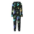 thumbnail image 4 of Pyjama pour Filles, Combinaison de Nuit Chaude d'Hiver à Manches Longues avec Capuchon, Combinaison Pyjama pour Filles, 4 of 6