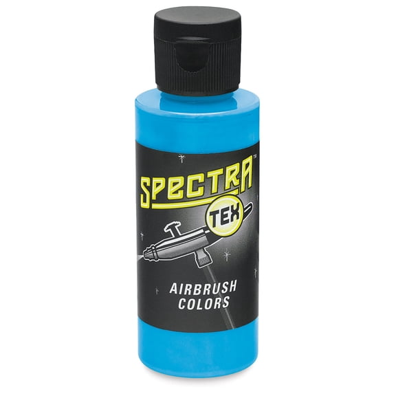 Badger Spectra Tex Airbrush Color - 2 oz, Transparent Pacific Blue