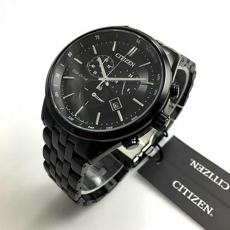 Citizen Eco-Drive Chronograph Black Dial Men's Watch AT2145-86E