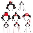 thumbnail image 3 of Antique Chinese Headband Antique Tangzhuang Children Cute Hair Accessories Manchu Prince, 3 of 4