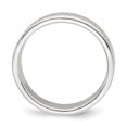 thumbnail image 2 of 925 Sterling Silver 5mm Rope Edge Size 9 Wedding Band Ring Classic Flat Milgrain, 2 of 9