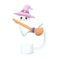 thumbnail image 2 of FURNIX Halloween Straw Cover Caps for Tumblers Cute Reusable Pumpkin Ghost Straws Toppers 10mm Silicone Straw Tip Lids Portable Accessories for Halloween Party Decoration, 2 of 4