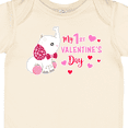 thumbnail image 4 of Inktastic My 1st Valentine's Day with Elephant Girls Baby Bodysuit, 4 of 5