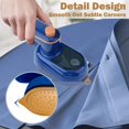 thumbnail image 3 of HAHDAXIA Mini Iron,Mini Handheld Steamer Iron for Clothes, 180°Rotatable Travel Garment Steamer, Mini Ironing Machine Support Dry And Wet Ironing for Home and Travel (Blue), 3 of 7