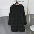thumbnail image 3 of Abrigo Cálido De Invierno Para Mujer Chaqueta Acolchada A Prueba De Viento Parka Larga Para Exteriores Chaqueta Engrosada Acolchada Con Capucha De Piel Sintética Abrigo De Invierno Para Mujer Otoño, 3 of 6