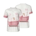 thumbnail image 3 of Daiia Cute Bathtub Mens Baseball Jersey Button Down Shirts Short Sleeve Sports Uniforms-Large, 3 of 9