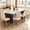 4 Chairs, variant on Morden Fort Mid-Century Farmhouse Dining Table for 2-4 People, Wooden Square 35.75" H Kitchen Counter Table with 42" Tabletop