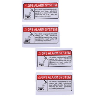 Alarme pour camping car - 10cm - Autocollant/sticker