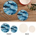 thumbnail image 4 of Sharks Sea Trivet Mats Pot Holders Cotton Woven Non-Slip Heat Resistant for Hot Pots Pans Pats for Cooking Baking Set of 2, 4 of 7