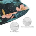 thumbnail image 3 of Pofeuu Black Panther Floral Illustration Print Polyester Microfiber Plush Pillowcases, Super Soft and Cozy Pillow Case Covers with Envelop Closure（Pillow core not included）-20"x30", 3 of 6