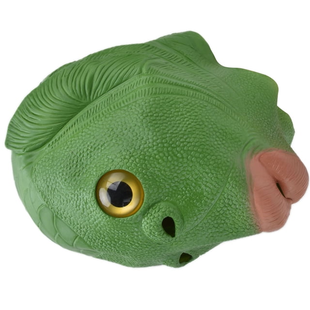 Máscara de cabeza de Halloween, linda máscara de cabeza de pez, máscara de cosplay, máscara de látex, innovación moderna