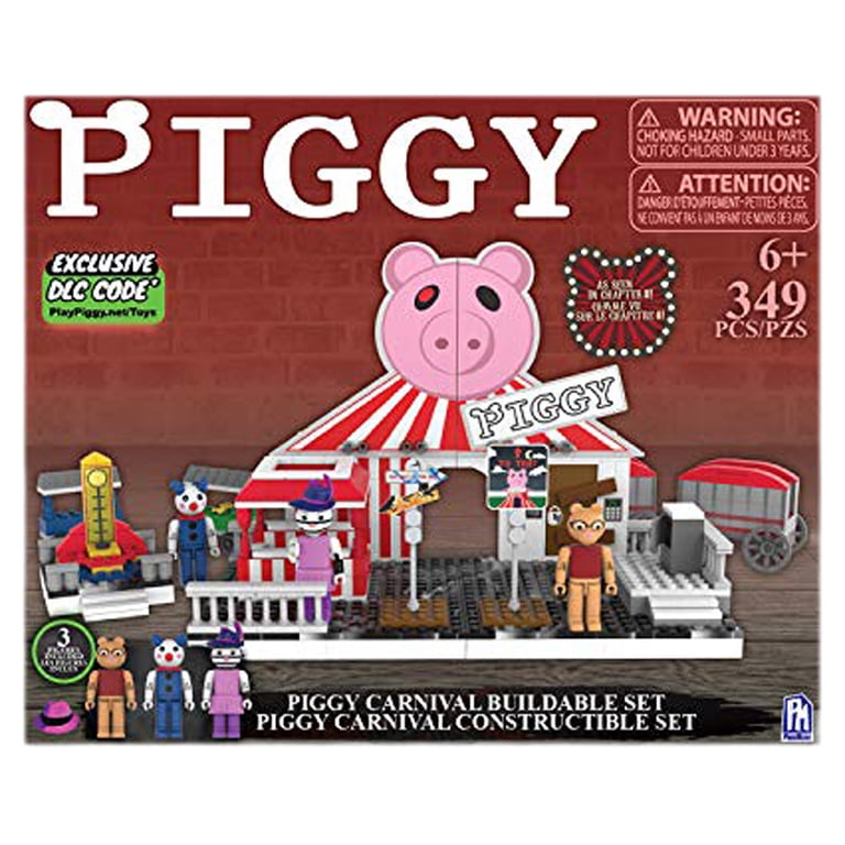 Piggy Piggy Deluxe Carnival Building Set with Mini Figures, Brick Game