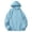 Blue, variant on Bxsruta Men's Lightweight Breathable UPF 50 Sun Protection Hooded Full Zip Windbreaker Jacket for Outdoor Sports Casual