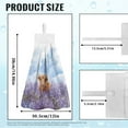 thumbnail image 7 of ZIATUBLE Highland Cow Hanging Kitchen Towel Flower Hand Drying Towels with Hanging Loop Kitchen Hand Towels and Washcloths Set of 2 Reusable Dish Towel Hand Towels Decor Accessories, 7 of 7