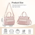 thumbnail image 3 of Holuxer Insulated Lunch Bag Women, Adult Lunchbox Womens, Large Leakproof Cooler Bag for Work Picnic Beach, Reusable Lunch Tote Bags with Adjustable Shoulder Strap Cup Holder (Pink), 3 of 8