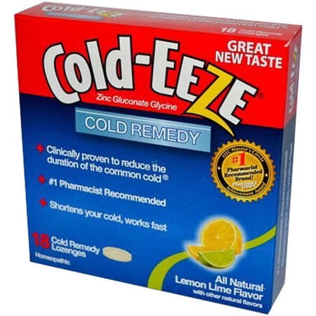 Cold-Eeze Remedy Lozenges Lemon Lime, 18 CT