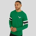 thumbnail image 4 of Men's Darius Rucker Collection by Fanatics Kelly Green Philadelphia Eagles Waffle-Knit Raglan Long Sleeve Henley T-Shirt, 4 of 6