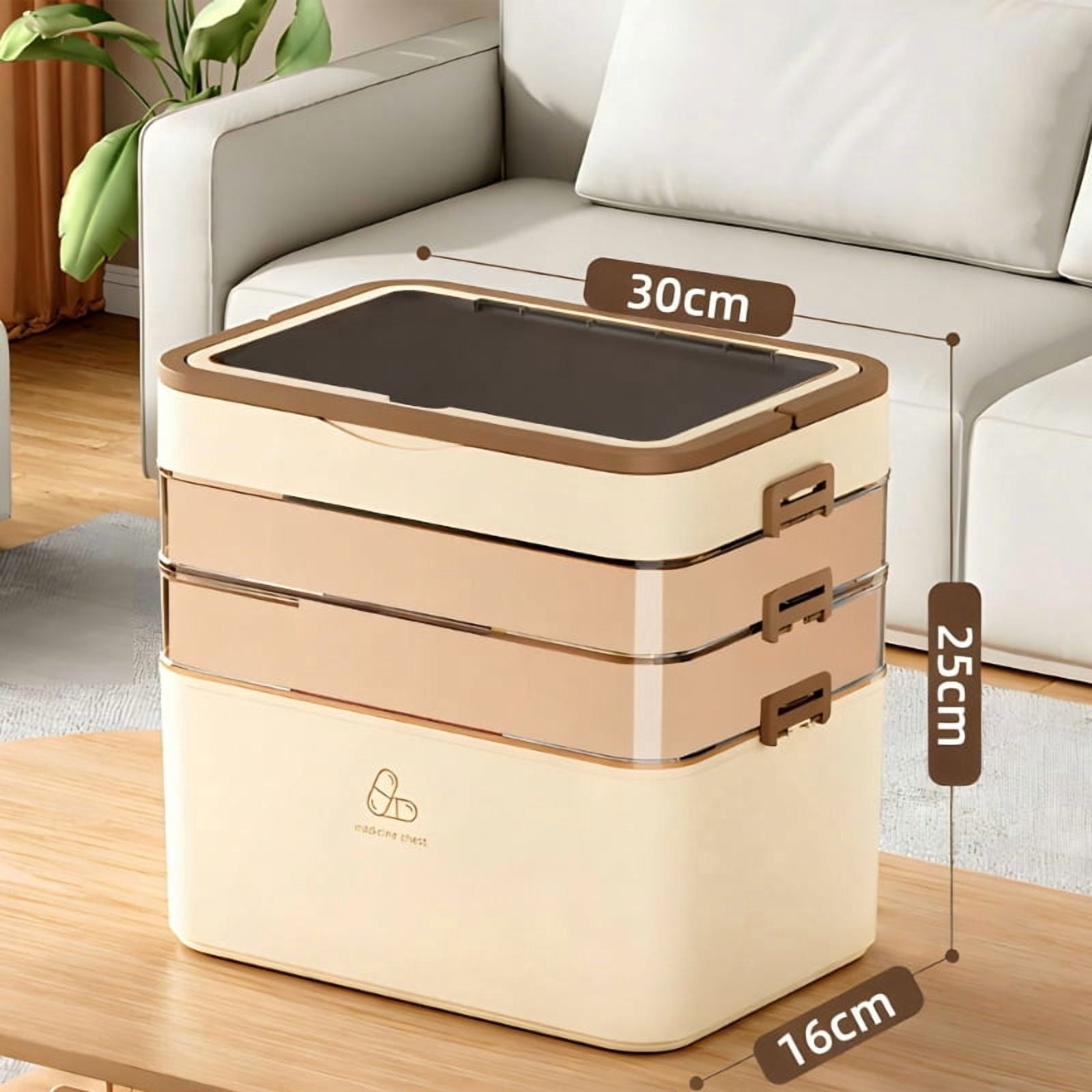 Multi Purpose Medicine Organizer Transparent Safe Storage For Pills And Vitamins