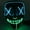 Ice Blue+Green, variant on Deago Halloween Mask LED Light Up EL Wire Cosplay Glowing Mask The Purge Movie Scary Festival Costume with AA Battery