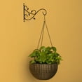 thumbnail image 3 of Decorative Metal Wall Mounted Hook for Hanging Plants, Bracket Hanger Flower Pot Holder, 2 Pack, 3 of 7