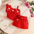 thumbnail image 6 of KEXE 18-24 Months Girl Clothing Baby Girl Summer Clothes Summer Toddler Girl Clothes Baby Girl Sleeveless Shirt Shorts Set Cute Outfits, 6 of 9