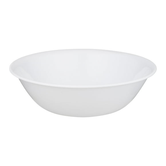 Corelle Winter Frost White 2-Quart Glass Serving Bowl, 2qrt White Round Serving Bowl