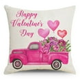 thumbnail image 5 of Valentines Day Pillow Covers decor 4 Pack 18*18inch, Fuwaxung Valentine's Day Pillow Cover case Ornaments Sofa Car for Home Indoor Decorations, 5 of 7
