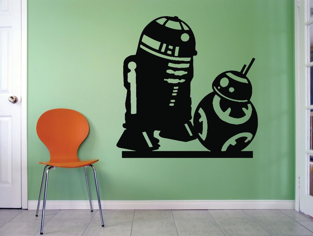 Full set of 12 Pcs Star Wars Characters Wall Stickers Nursery Decal Boys Decor