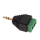 thumbnail image 5 of Paquete de 2 Conectores de 2,5 Mm Conector de Bloque de Terminales de 3 Tornillos Adaptador AV Hugo Enchufe de cable de audio, 5 of 8