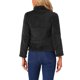 thumbnail image 3 of Chaqueta de forro polar recortada INSPIRE CHIC para mujeres con cuello alto y cierre de piel sintética, 3 of 6