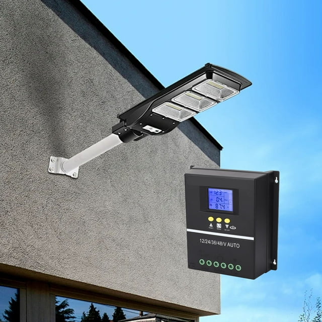 Controlador Solar MPPT Regulador de panel Controlador Solar Fotovoltaico, Regulador de Carga de Panel Solar Controlador Solar de Pantalla LCD,