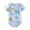 Blue, variant on Baby Girls Boys Bubble Romper T Bodysuit Short Sleeve for 0-24 Months (Light Green, 3-6 Months)