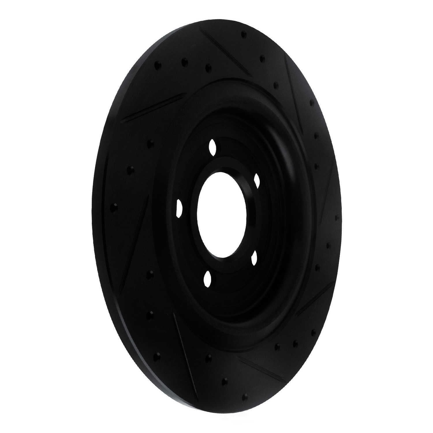 Dynamic Friction Company 633-54280R DFC Brake Rotor - Drilled And Slotted - Black
