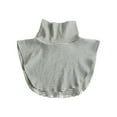 thumbnail image 1 of CNKOO Fake Collar Dual-use Breathable Cotton Ladies Turtleneck Ribbed Knitted Fake Collar for Outdoor, 1 of 11