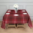 thumbnail image 3 of Christmas Square Tablecloth 60x60 Inch – Waterproof Polyester Printed Table Cover, Wrinkle Resistant & Washable for Kitchen Dining Picnic Party Decor, Single-v4-13, White, 3 of 6