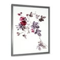 thumbnail image 2 of Designart 'Purple Wildflowers On White II' Traditional Framed Art Print, 2 of 4