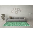 thumbnail image 3 of Ahgly Company Indoor Rectangle Southwestern Turquoise Blue Country Area Rugs, 2' x 3', 3 of 4