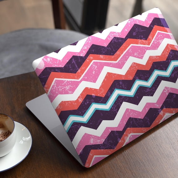 DesignSkinz Jagged Colorful Chevron Full-Body Skin Decal Wrap Cover for MacBook 12" Retina (A1534)