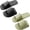 Black+Green, variant on 2Pack Portable Foldable Travel Slippers for Men  - Lightweight EVA Non-Slip Slides - Palm-Sized Compact Shower & Beach Shoes