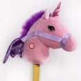 thumbnail image 3 of PonyLand Pink Unicorn Stick Horse with Sound Toy, 3 of 5