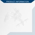 thumbnail image 6 of Vacuum Tubing Connector 7/32" I Shaped Vacuum Tubing Connector Car Plastic Clear 5pcs, 6 of 7