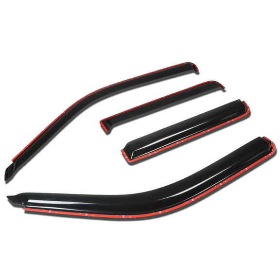 DNA Motoring 4-Pieces Set Smoked Window Visors Rain Deflector for 1991-2001 Ford Explorer 01-05 Sport Trac