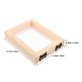 thumbnail image 4 of DEEPCRAFF 4Pcs Wooden Deckle Mold Frame with Mesh Screen for Papermaking and Dried Flower Crafts, 4 of 6