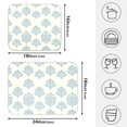thumbnail image 2 of Ryvnso Retro Seashells Dish Drying Mat for Kitchen Countertop 16x18 Small Dish Pad Drainer Rack Dish Sink Mats, 2 of 7